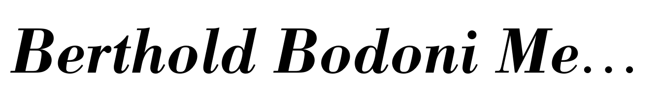 Berthold Bodoni Medium Italic